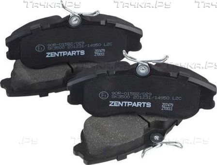 Тормозные колодки Zentparts. Артикул Z07479