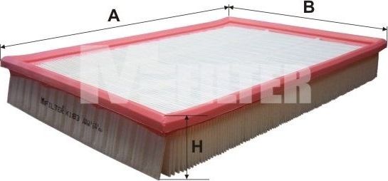 Воздушный фильтр MFilter для Bertone Freeclimber I 1989-1993. Артикул K 183