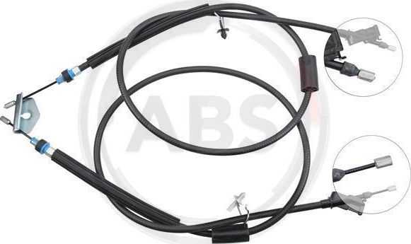 Трос ручника (тросик ручного тормоза) ABS. Артикул K13475