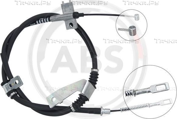 Трос ручника (тросик ручного тормоза) ABS. Артикул K10397