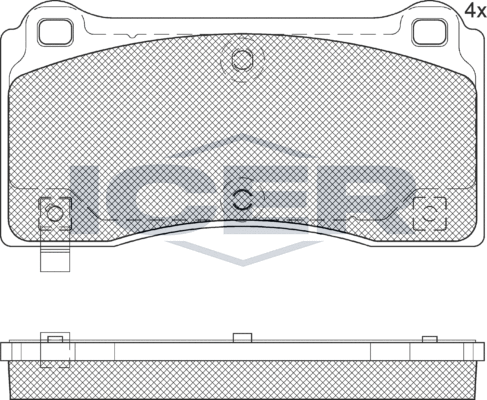 Тормозные колодки Icer. Артикул 182406