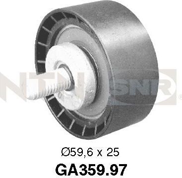 Направляющий (ведущий) ролик приводного поликлинового ремня NTN / SNR. Артикул GA359.97