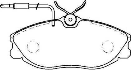 Тормозные колодки HSB. Артикул HP8392