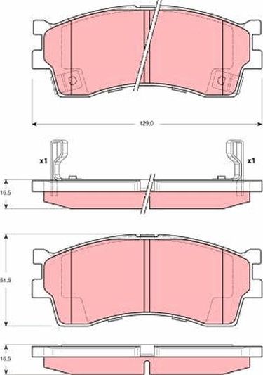 Тормозные колодки TRW. Артикул GDB3245