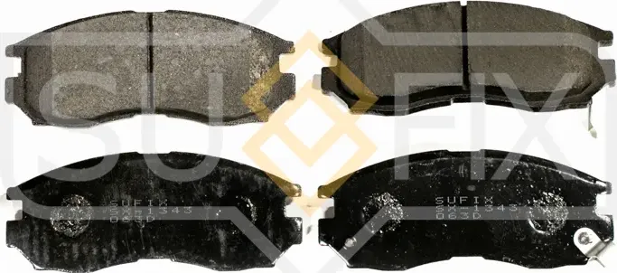 Колодки тормозные дисковые | перед прав/лев | (Sufix). Артикул SX-1343