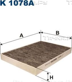 Салонный фильтр Filtron. Артикул K 1078A