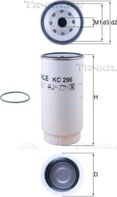 Топливный фильтр Mahle-Knecht для DAF XF 2012-2026. Артикул KC 296D