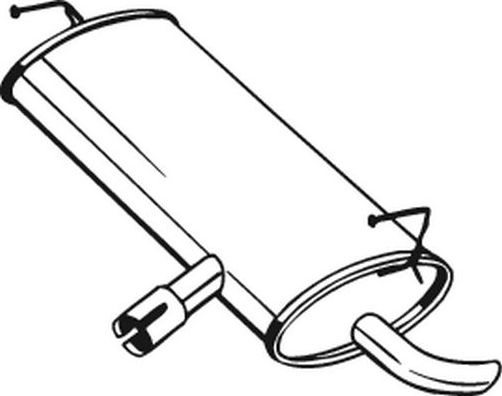 Глушитель (задняя часть) Bosal (Бельгия). Артикул 145-203