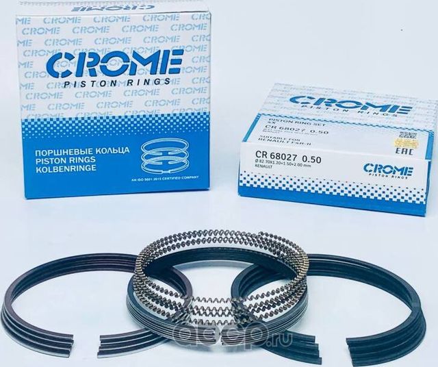 Комплект поршневых колец +050 F4R-II (Crome). Артикул CR68027050