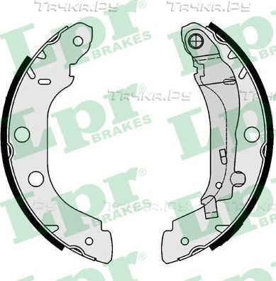 Тормозные колодки LPR задние для Nissan Kubistar X76 2003-2009. Артикул 07340