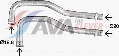 Радиатор отопителя (печки) AVA. Артикул CN6330