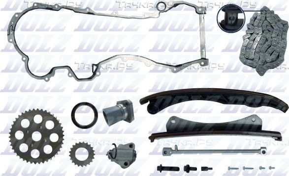 Цепь ГРМ Dolz для Fiat Punto III Punto 2012-2018. Артикул SKCA001