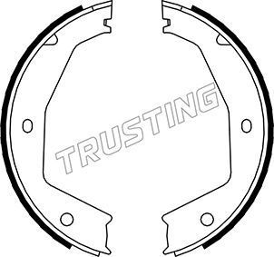 Тормозные колодки (стояночная тормозная система) Trusting. Артикул 048.002