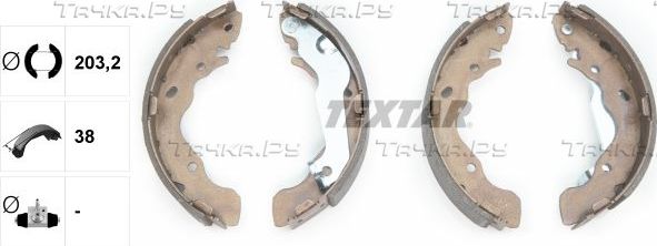 Тормозные колодки Textar задние для Hyundai Lantra II 1998-2000. Артикул 91059500