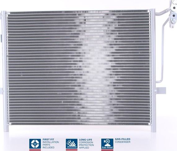 Радиатор кондиционера (конденсатор) Nissens (алюминий) для BMW 3 IV (E46) 1997-2007. Артикул 94431