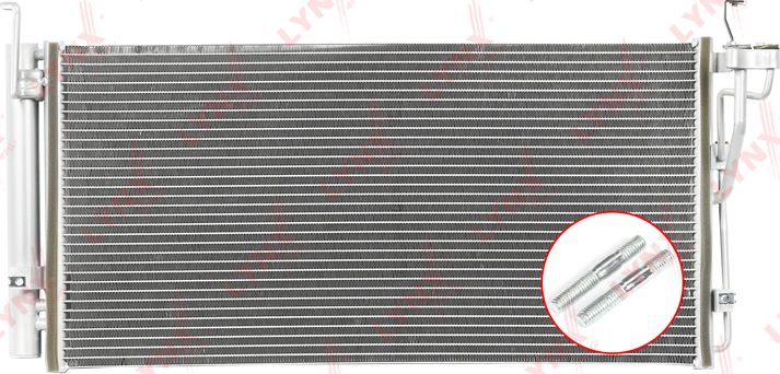 Радиатор кондиционера (конденсатор) LYNXauto. Артикул RC-0070