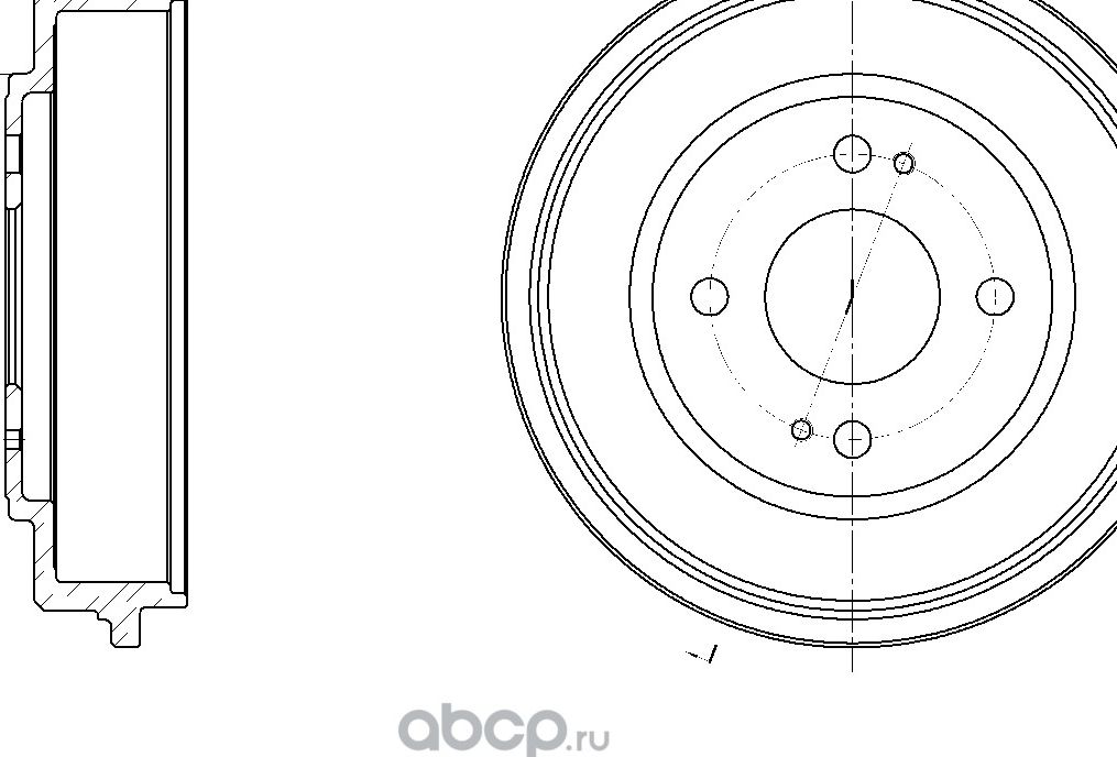 Барабан тормозной (G-Brake). Артикул GD06376