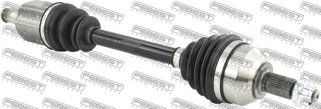 Полуось (привод в сборе, приводной вал) Febest передняя левая для Volkswagen Polo V 2010-2026. Артикул 2314-PVLH
