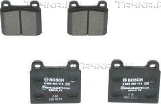 Тормозные колодки Bosch (Low-Metallic) передние для Porsche 911 II (911, 930) 1982-1989. Артикул 0 986 460 113
