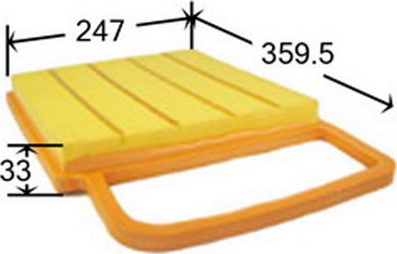 Воздушный фильтр JS Asakashi. Артикул A0350