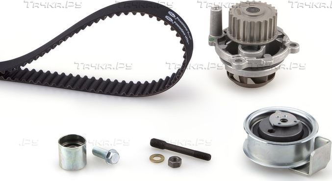 Помпа (водяной насос) с комплектом ремня ГРМ Gates PowerGrip® для Volkswagen Passat B5 2001-2005. Артикул KP35491XS-2