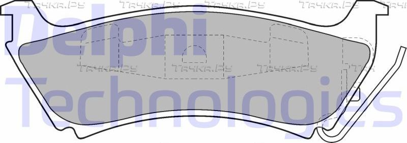 Тормозные колодки Delphi (Low-Metallic). Артикул LP1501