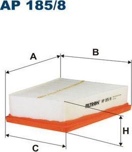 Воздушный фильтр Filtron для Renault Fluence I 2010-2017. Артикул AP 185/8