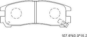Тормозные колодки Asimco. Артикул KD4624