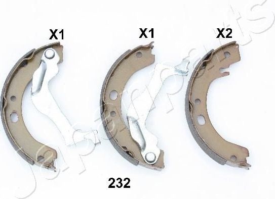 Тормозные колодки (стояночная тормозная система) Japanparts. Артикул GF-232AF