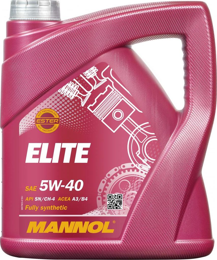 МАСЛО MANNOL ELITE A3/B4 SN/CF 5W40 (4Л) СИНТ. Артикул 1006