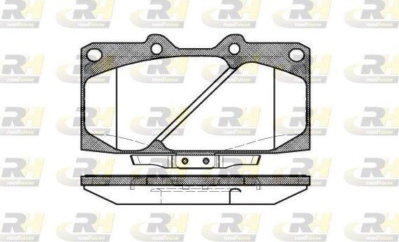Тормозные колодки RoadHouse передние для Subaru Impreza II 2000-2009. Артикул 2599.04