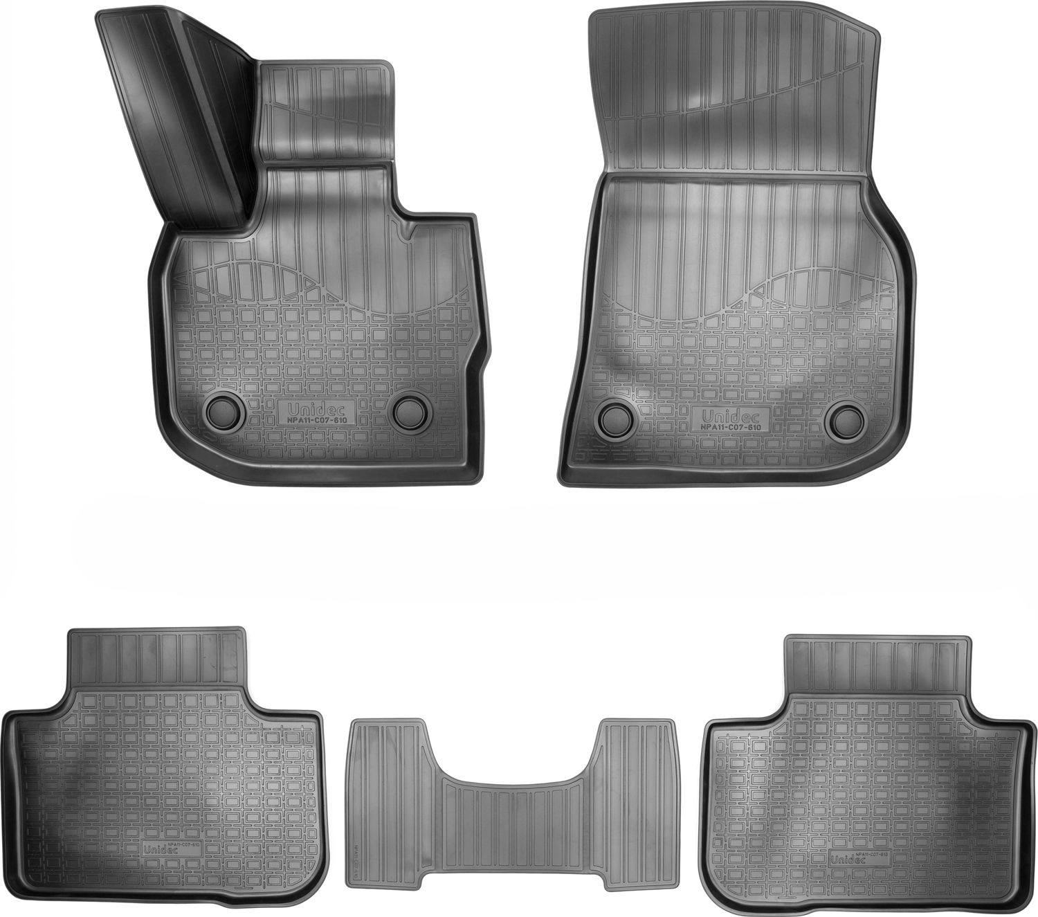 Коврики 3D Норпласт для салона BMW X4 G02 2018-2026. Артикул NPA11-C07-610