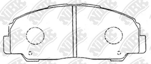 Тормозные колодки NiBK передние для Bertone Freeclimber II 1992-1999. Артикул PN1291