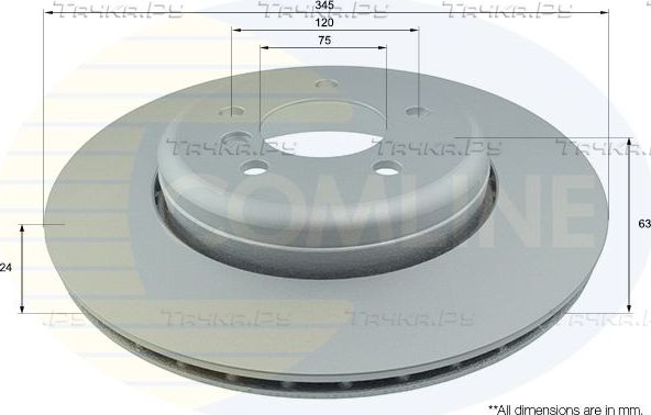 Тормозной диск Comline Comline. Артикул ADC1749V