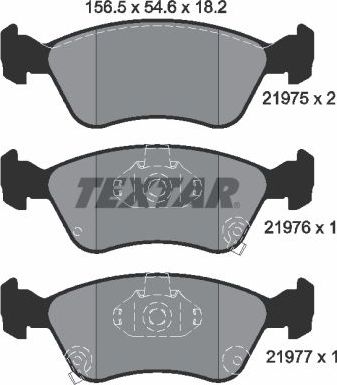 Тормозные колодки Textar. Артикул 2197502