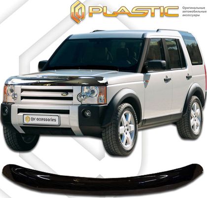 Дефлектор СА Пластик для капота (Classic черный) Land Rover Discovery 2004-2006. Артикул 2010010101343