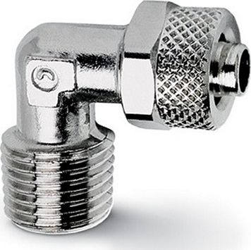 Соединение угловое Camozzi 6/4-3/8 папа. Артикул 1500 6/4-3/8