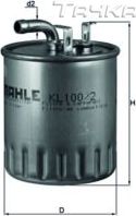 Топливный фильтр Mahle. Артикул KL 100/2