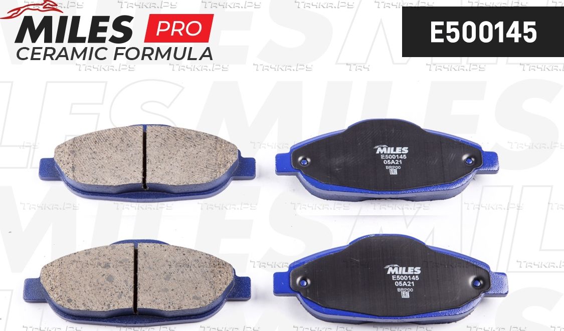 Тормозные колодки Miles (Керамика). Артикул E500145