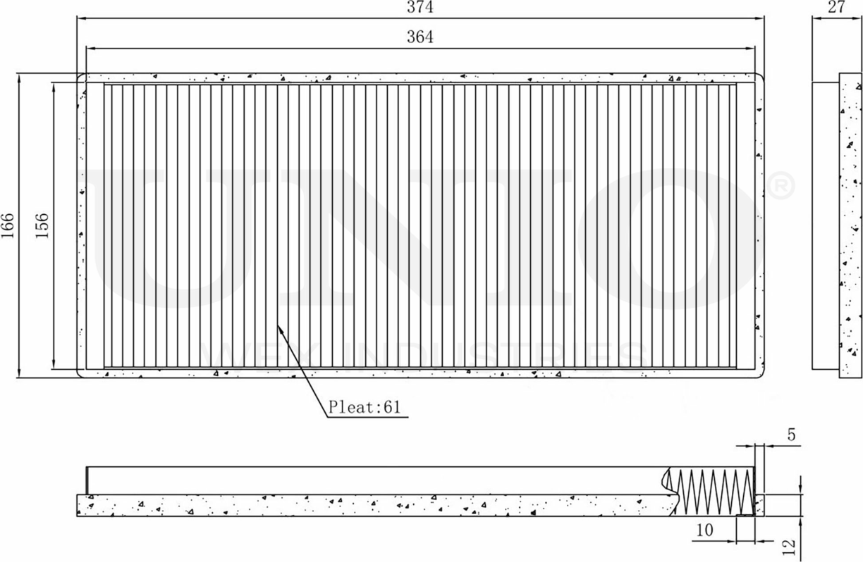 Фильтр салона (Unio). Артикул FLT-40013