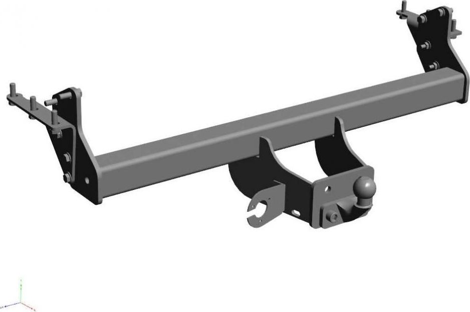 Фаркоп Baltex для Nissan Navara D40 2005-2015. Фланцевое крепление. Артикул 15201621