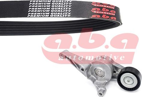 Приводной ремень поликлиновой с роликами (комплект) ABA для SEAT Leon II 2005-2010. Артикул 6PK1053A2