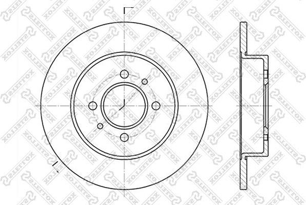 Тормозной диск Stellox. Артикул 6020-3914-SX
