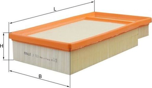 Воздушный фильтр Mahle. Артикул LX 1820
