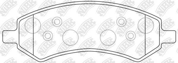 Тормозные колодки NiBK. Артикул PN53004