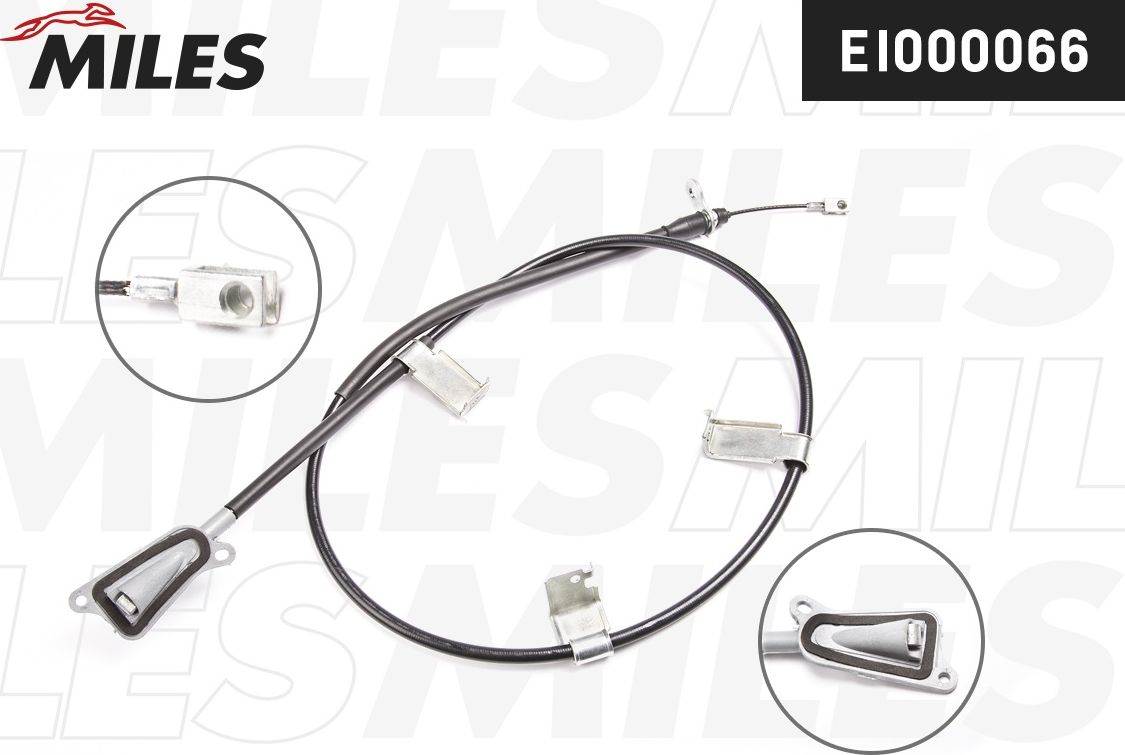 Трос ручника (тросик ручного тормоза) Miles. Артикул EI000066