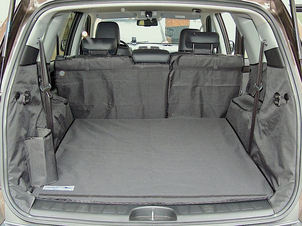 Защитный чехол AUTOSMSTUDIO "Maxi" в багажник автомобиля для Kia Mohave (Borrego) 2008-11.2020, серый. Артикул TP-K4MOH-MAXI-GR