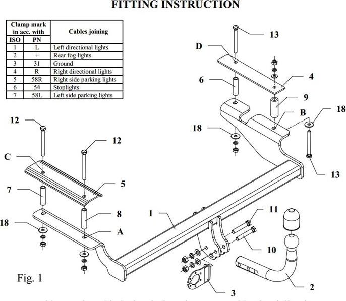 Фаркоп Auto-Hak для Chevrolet Aveo I хэтчбек 3/5-дв. 2008-2011. Артикул X 22