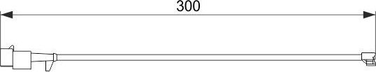 Датчик износа тормозных колодок  Bosch задний для IVECO Daily III 1999-2006. Артикул 1 987 474 576