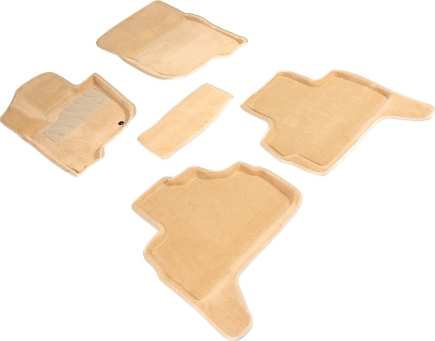 Комплект ковриков 3D Seintex для салона Mitsubishi Pajero Sport III 2015-2026 БЕЖЕВЫЕ. Артикул 90362